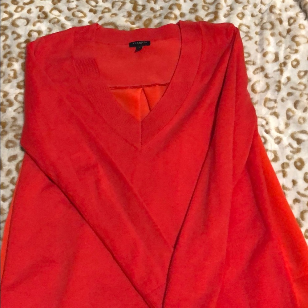 Red orange sweater